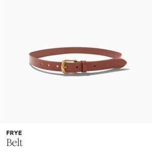 Frye Brown Leather Belt Size Large/XL Cognac NWT